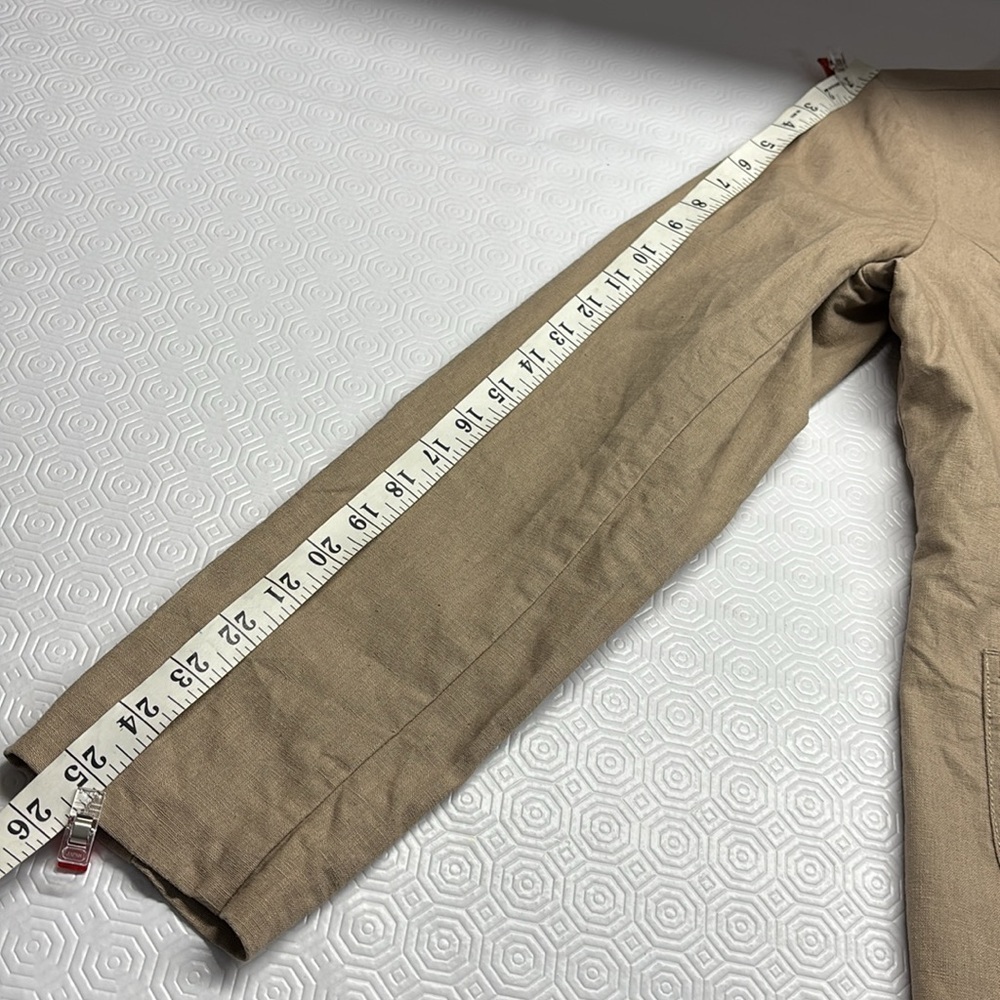 Reitmans Linen Blend Blazer Size 9 Colour Tan - Picture 11 of 13